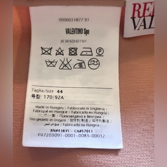 RED Valentino A-Line Pink and Red Cocktail Skirt - Picture 4 of 5